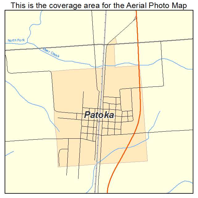 Patoka, IL location map 