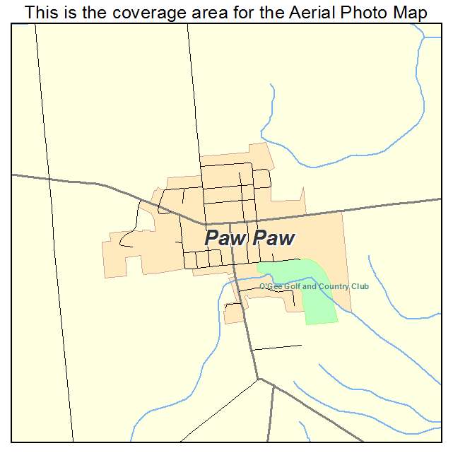 Paw Paw, IL location map 