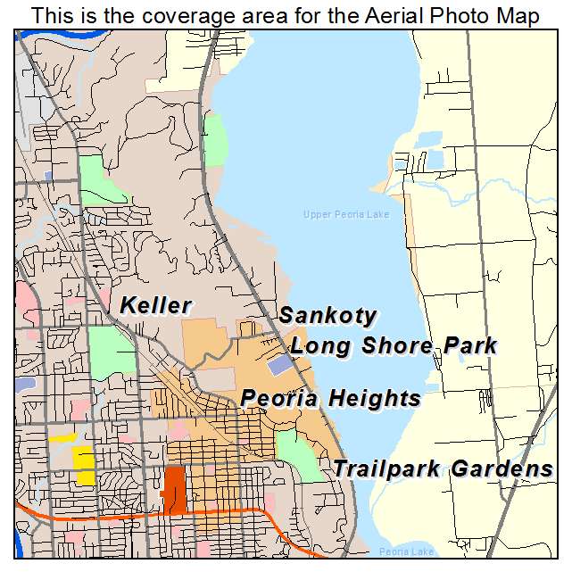 Peoria Heights, IL location map 