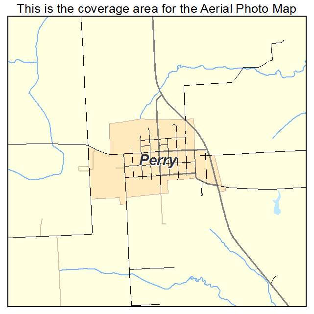 Perry, IL location map 