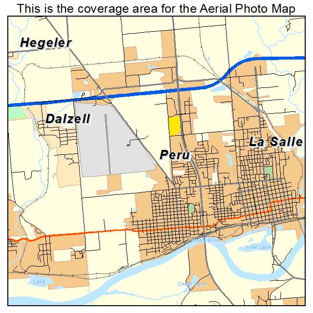 Peru, IL location map 