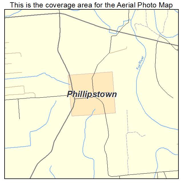 Phillipstown, IL location map 