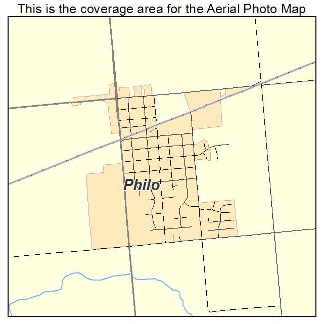 Philo, IL location map 