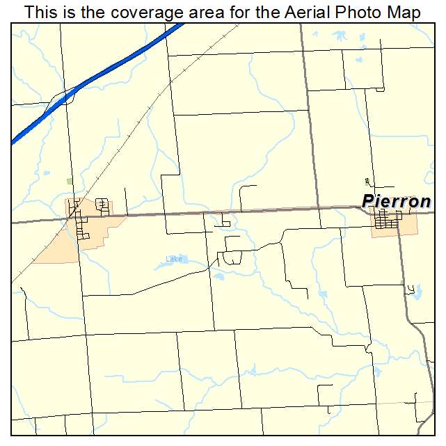 Pierron, IL location map 