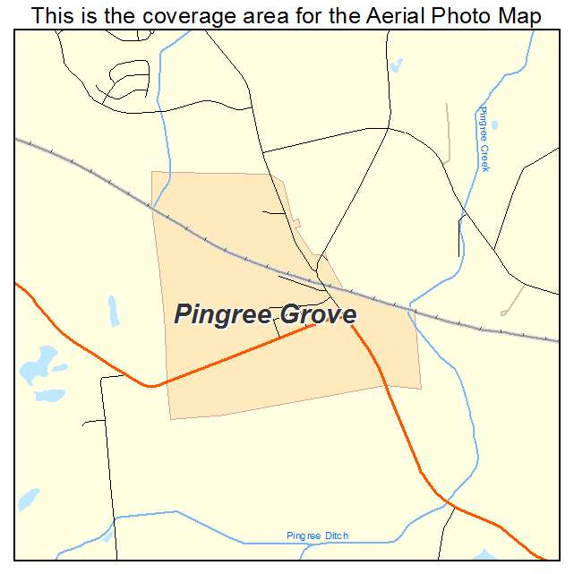 Pingree Grove, IL location map 