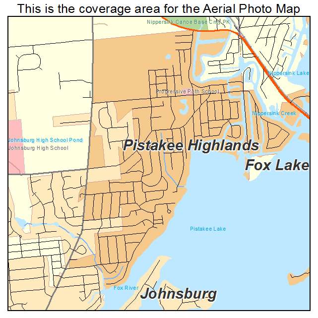 Pistakee Highlands, IL location map 