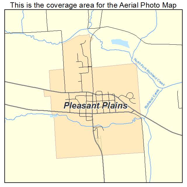 Pleasant Plains, IL location map 
