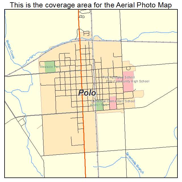 Polo, IL location map 