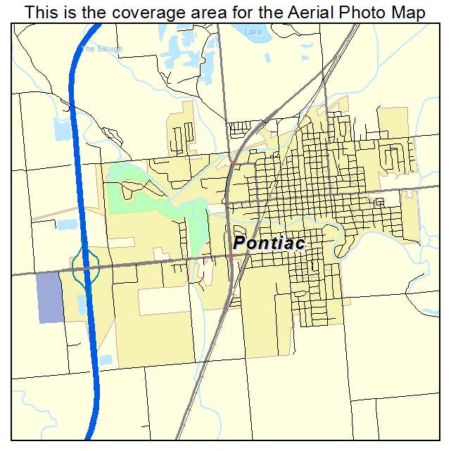 Pontiac, IL location map 