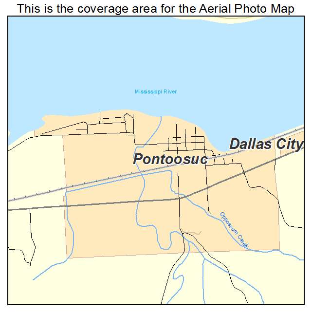 Pontoosuc, IL location map 