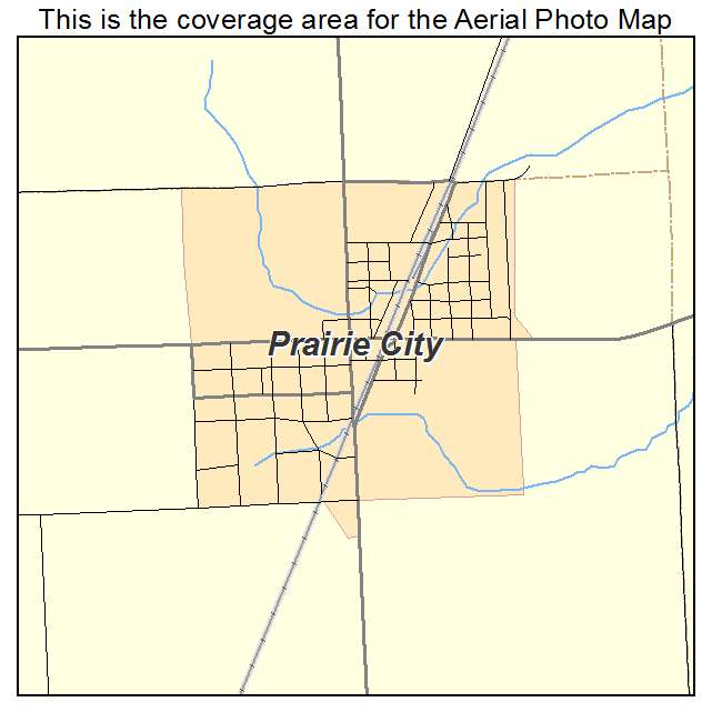 Prairie City, IL location map 