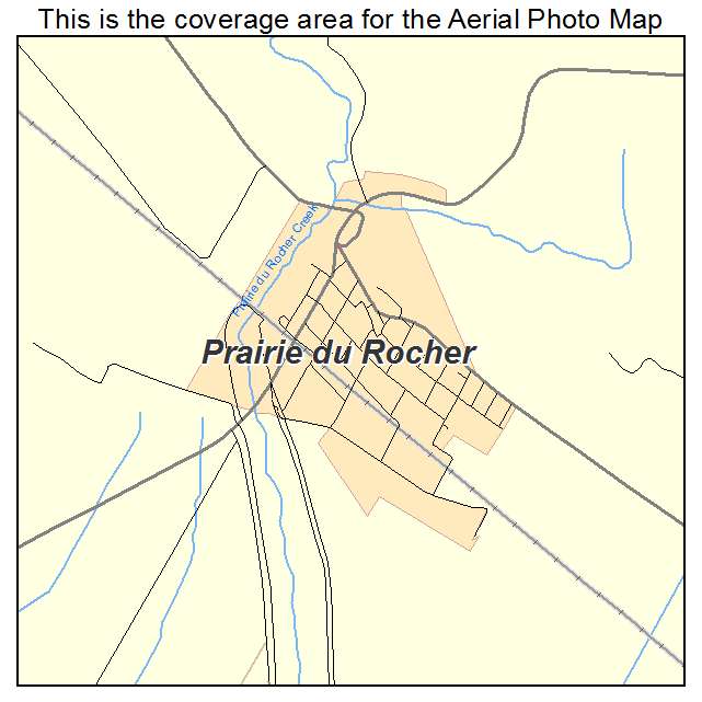 Prairie du Rocher, IL location map 