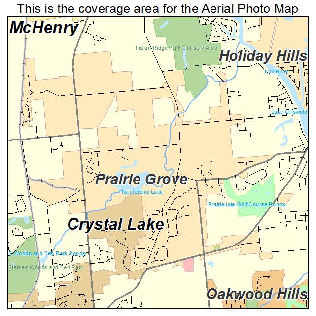 Prairie Grove, IL location map 
