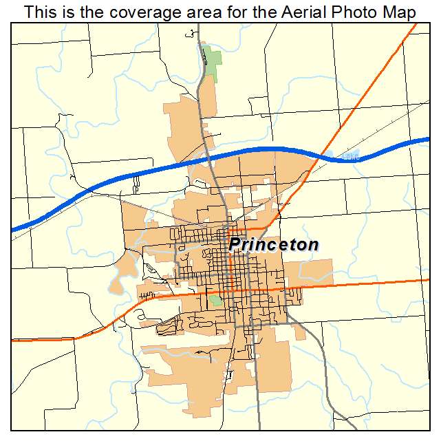 Princeton, IL location map 