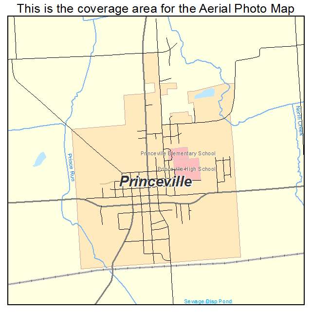 Princeville, IL location map 
