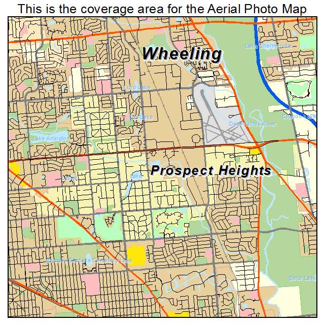 Prospect Heights, IL location map 