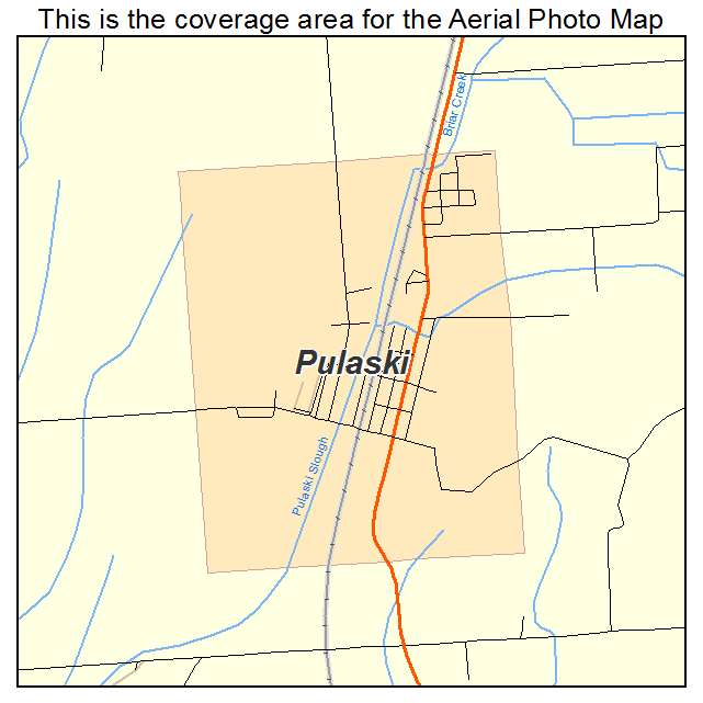 Pulaski, IL location map 