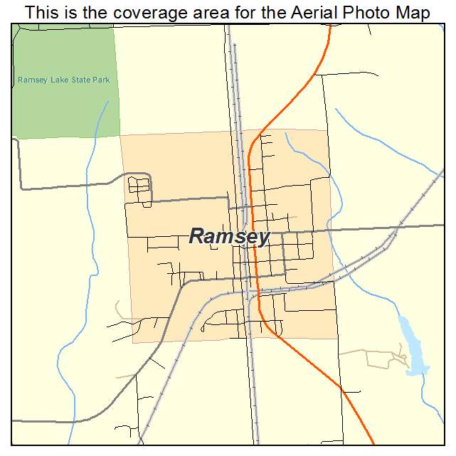 Ramsey, IL location map 