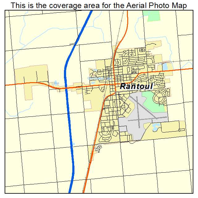 Rantoul, IL location map 