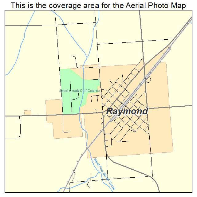 Raymond, IL location map 