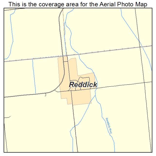 Reddick, IL location map 