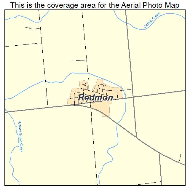 Redmon, IL location map 