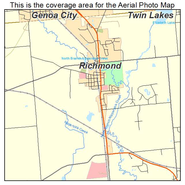 Richmond, IL location map 