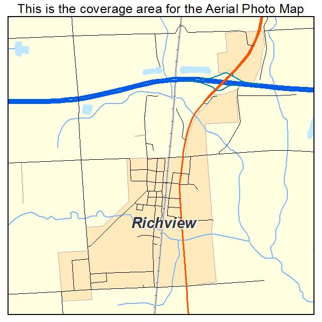 Richview, IL location map 