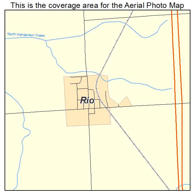 Rio, IL location map 