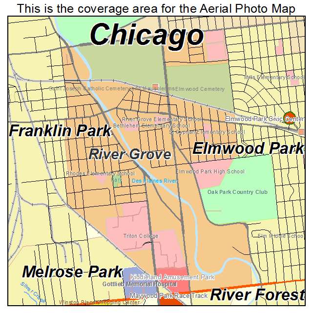 River Grove, IL location map 