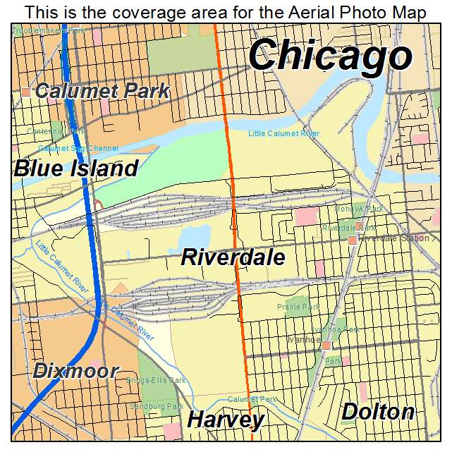 Riverdale, IL location map 