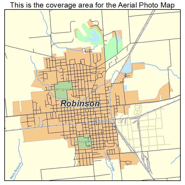 Robinson, IL location map 