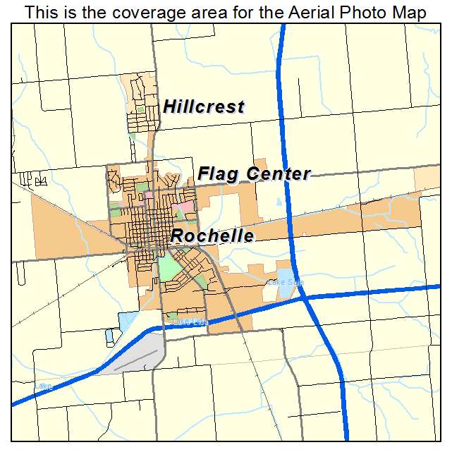 Rochelle, IL location map 