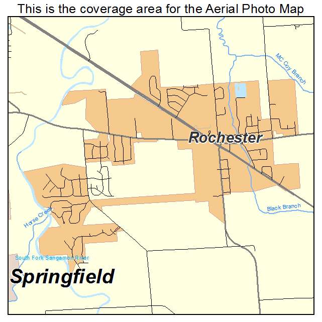 Rochester, IL location map 