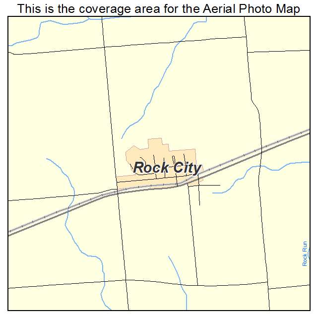 Rock City, IL location map 