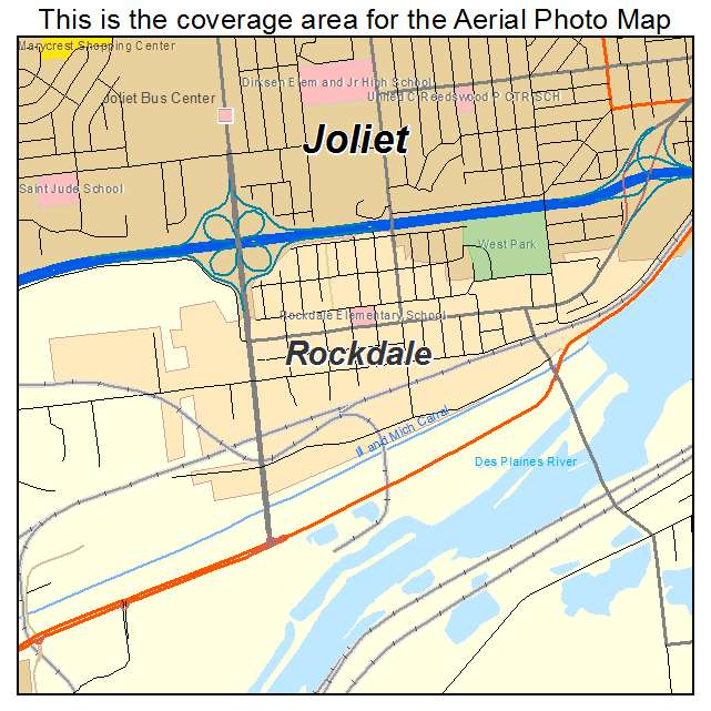 Rockdale, IL location map 