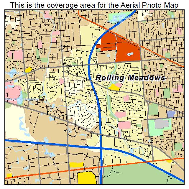 Rolling Meadows, IL location map 