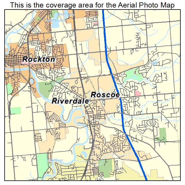 Roscoe, IL location map 