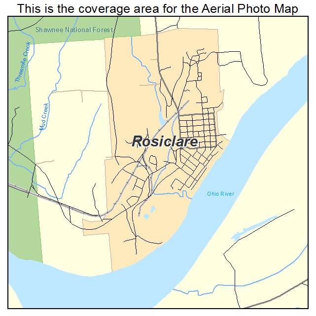 Rosiclare, IL location map 