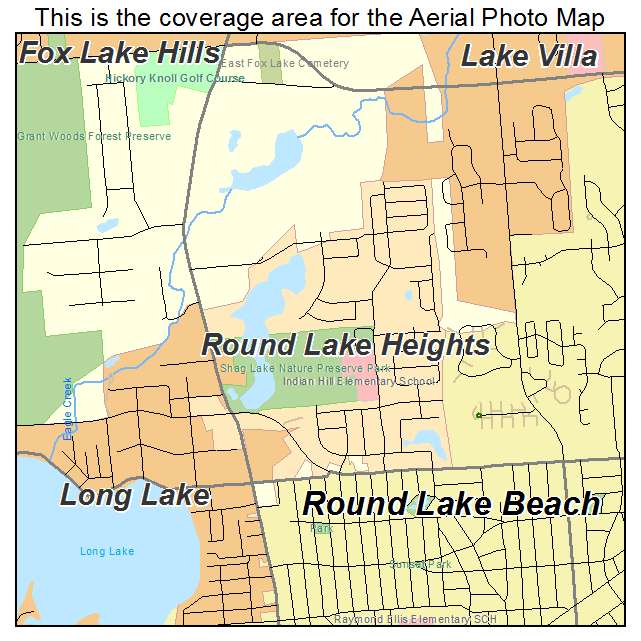 Round Lake Heights, IL location map 
