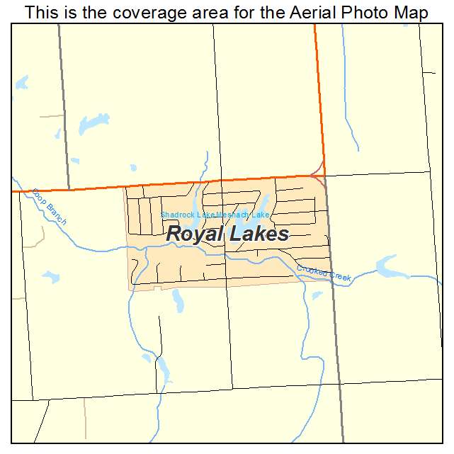 Royal Lakes, IL location map 