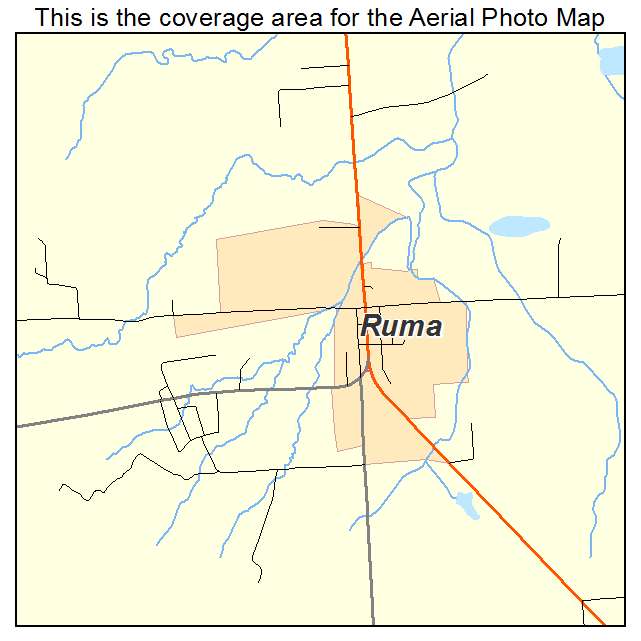 Ruma, IL location map 