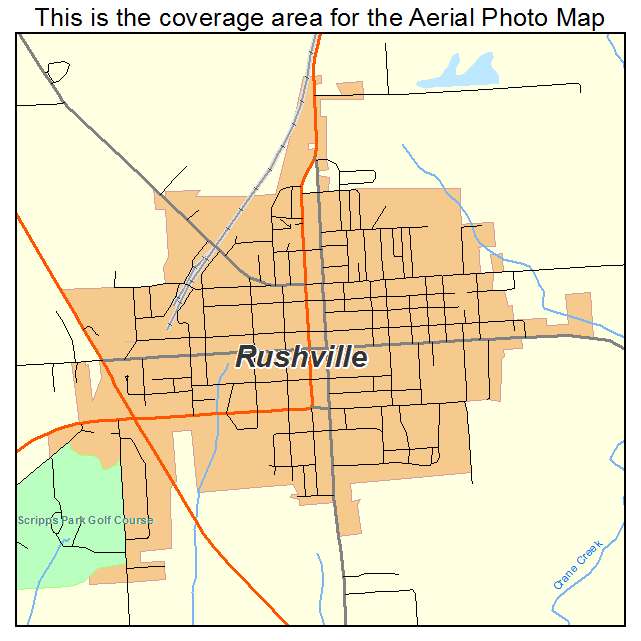 Rushville, IL location map 