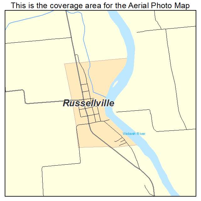 Russellville, IL location map 