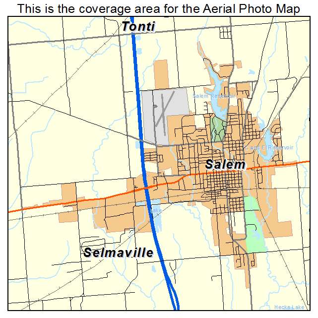 Salem, IL location map 
