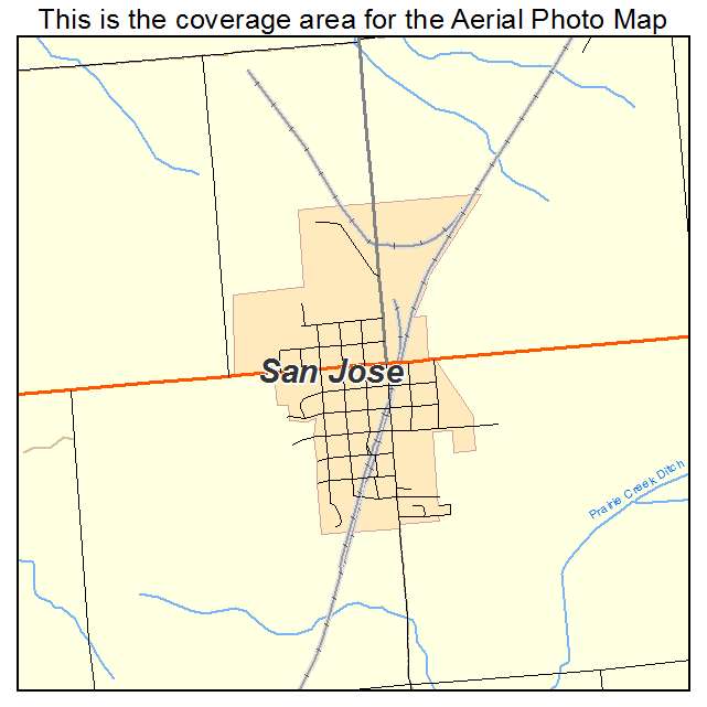 San Jose, IL location map 