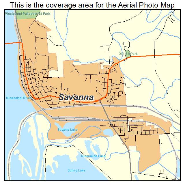 Savanna, IL location map 