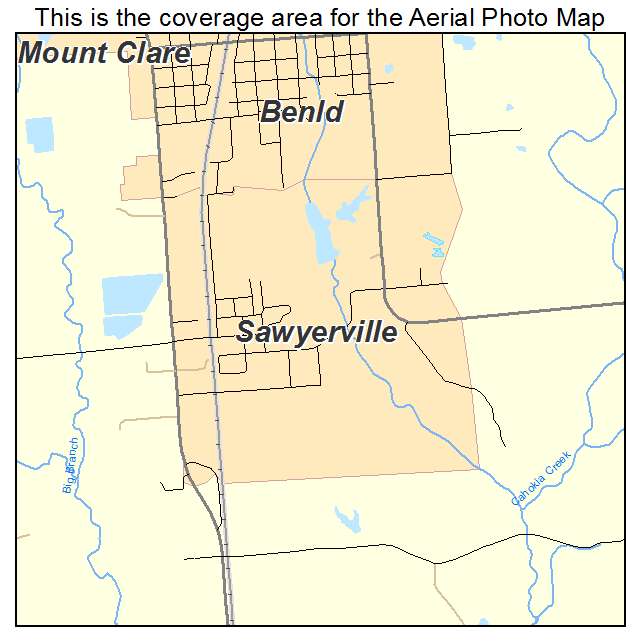 Sawyerville, IL location map 