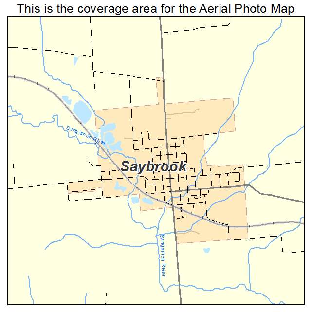 Saybrook, IL location map 