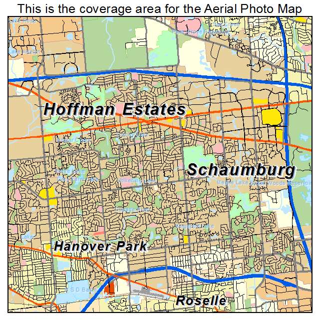 Schaumburg, IL location map 